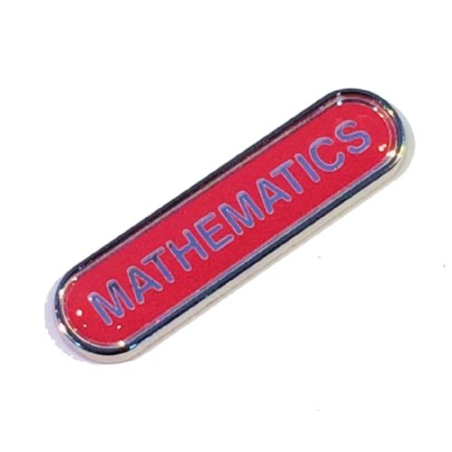 MATHEMATICS bar badge
